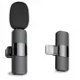 CP K9 Mini Lightning Smartphone Wireless Clip Clear Sound Microphone Noise Cancellation (5,7x1,5cm) Schwarz