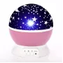 Elight L1 2in1 Star Sky Projector and Night Lamp with 4x AAA / USB Cable 220V Power Pink