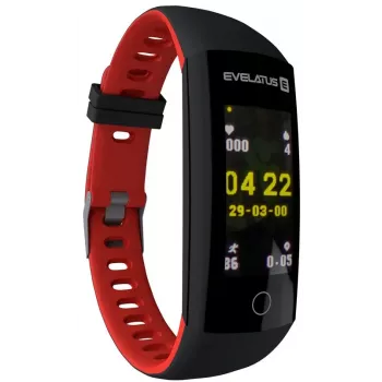 Evelatus Fitness Tracker EFT02 Schwarz Rot