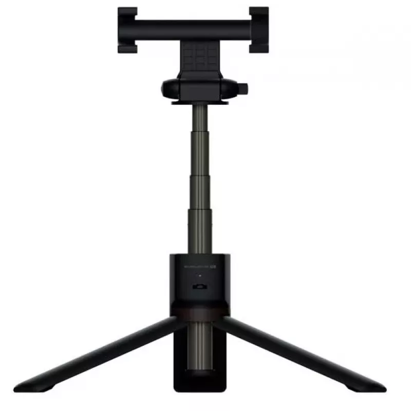 EVELATUS Selfie Stick Tripod SST01 mit kabelloser Fernbedienung, Schwarz