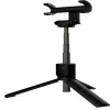 EVELATUS Selfie Stick Tripod SST01 mit kabelloser Fernbedienung, Schwarz