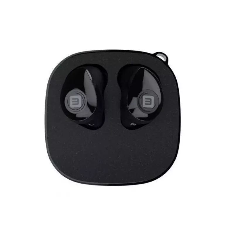 EVELATUS EBE01BK True Wireless Stereo In-Ear Bluetooth 5.0 Kopfhörer mit Ladecase, IPX4, Schwarz