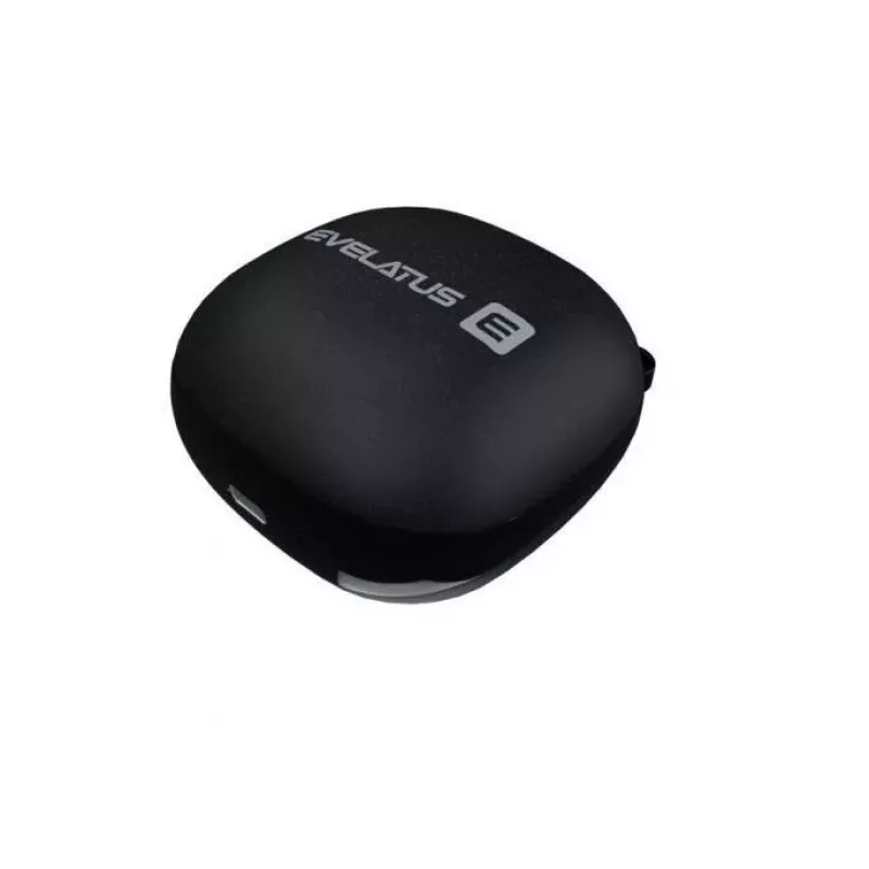EVELATUS EBE01BK True Wireless Stereo In-Ear Bluetooth 5.0 Kopfhörer mit Ladecase, IPX4, Schwarz
