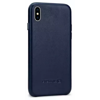 Evelatus Leather Case for Apple iPhone X / XS - Dark Blue