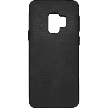 Evelatus Samsung Galaxy S9 TPU-Hülle mit Metallplatte für magnetische Handyhalterung, Schwarz