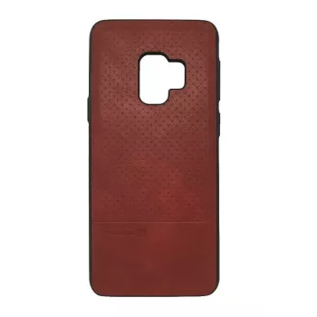 Evelatus Samsung Galaxy S9 TPU-Hülle mit Metallplatte für magnetische Handyhalterung - Rot