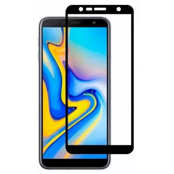 Evelatus Samsung Galaxy J6+ 2.5D Full Cover Tempered Glass Screen Protector mit Japan-Kleber und Antistatik-Schicht