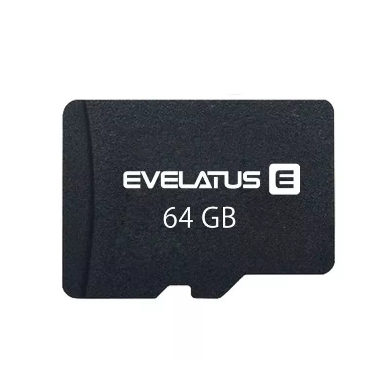 Evelatus MicroSDXC 64GB Class 10 UHS-I U1 V10 Speicherkarte 60MB/s Lesen 20MB/s Schreiben