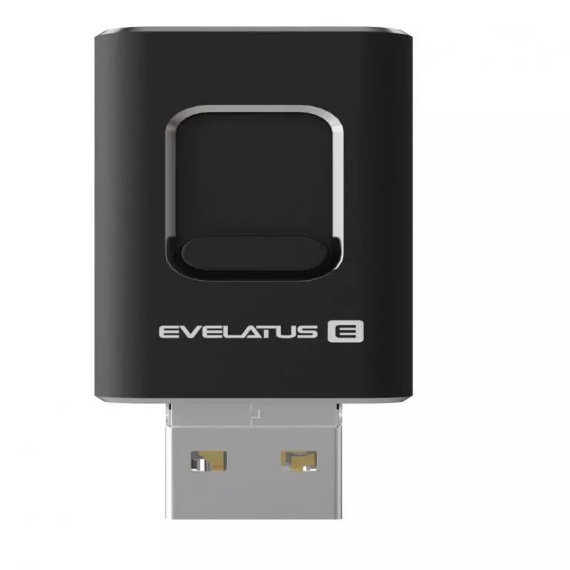Evelatus USB Flash 4in1 64GB EFD03 (USB, Micro, Type C und iPhone) Schwarz