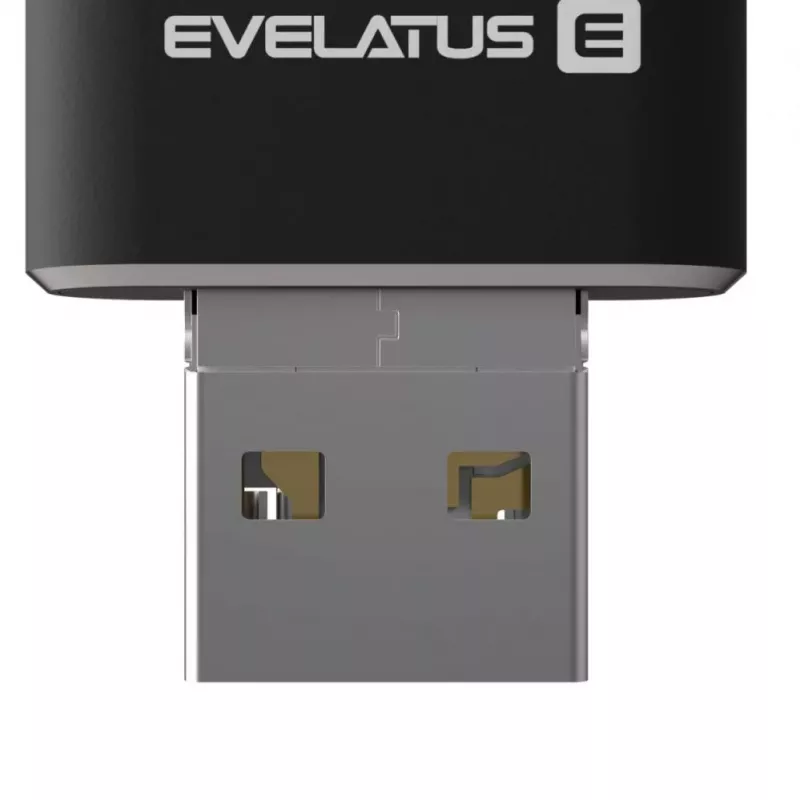 Evelatus USB Flash 4in1 64GB EFD03 (USB, Micro, Type C und iPhone) Schwarz