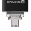 Evelatus USB Flash 4in1 64GB EFD03 (USB, Micro, Type C und iPhone) Schwarz