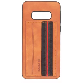 Evelatus Samsung Galaxy S10e Cubit Plastic Brown Back Cover