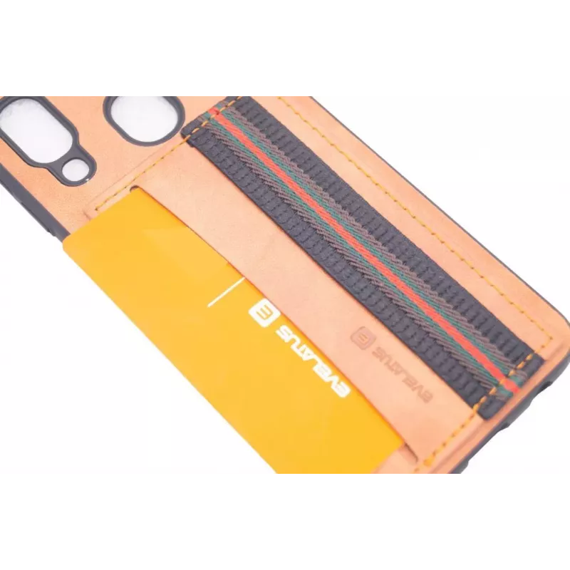Evelatus Samsung Galaxy A40 Cubit Plastic Brown Back Cover