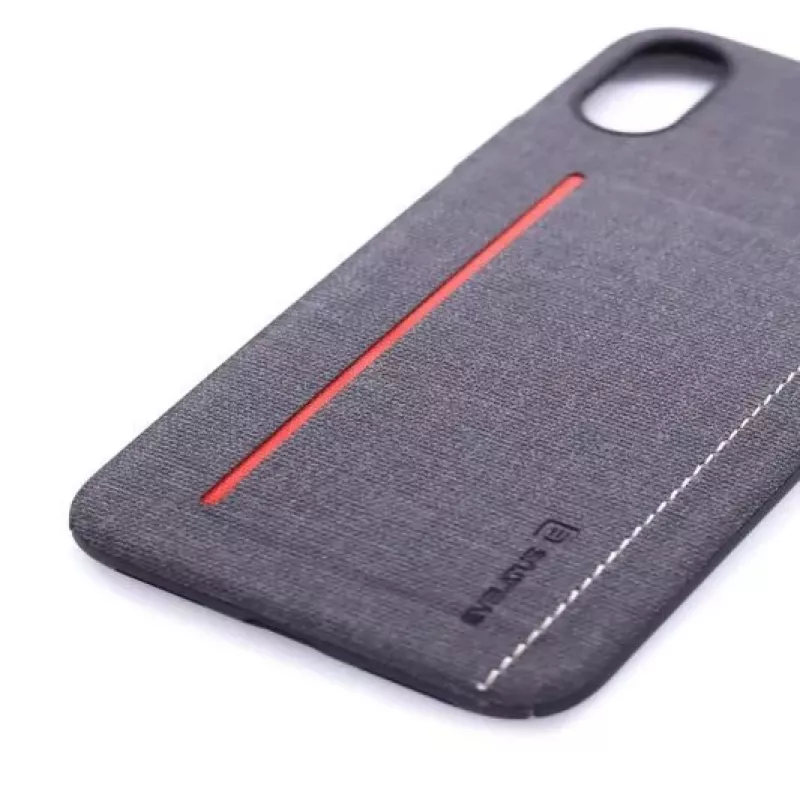 Evelatus Liquid Silicone Back Cover für Apple iPhone X / XS - Schwarz