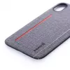 Evelatus Apple iPhone X 6127 Graue Liquid Silicone Rückseitenhülle
