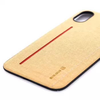 Evelatus Apple iPhone X 6127 Yellow Liquid Silicone Protective Case