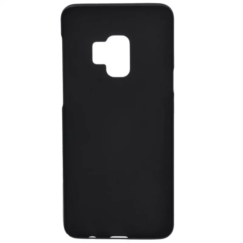 Evelatus Samsung Galaxy S9 Rückseitenabdeckung Schwarz Silikon