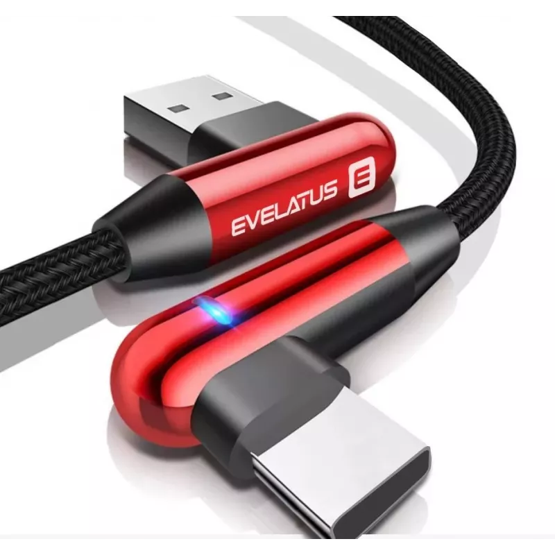 Evelatus Type-C Data Cable TPC05 L-Shape Red