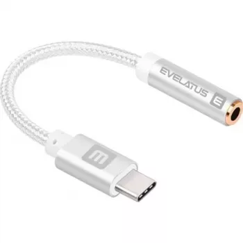 Evelatus USB-C auf 3,5 mm Audio-Adapter EAD01 - Schwarz