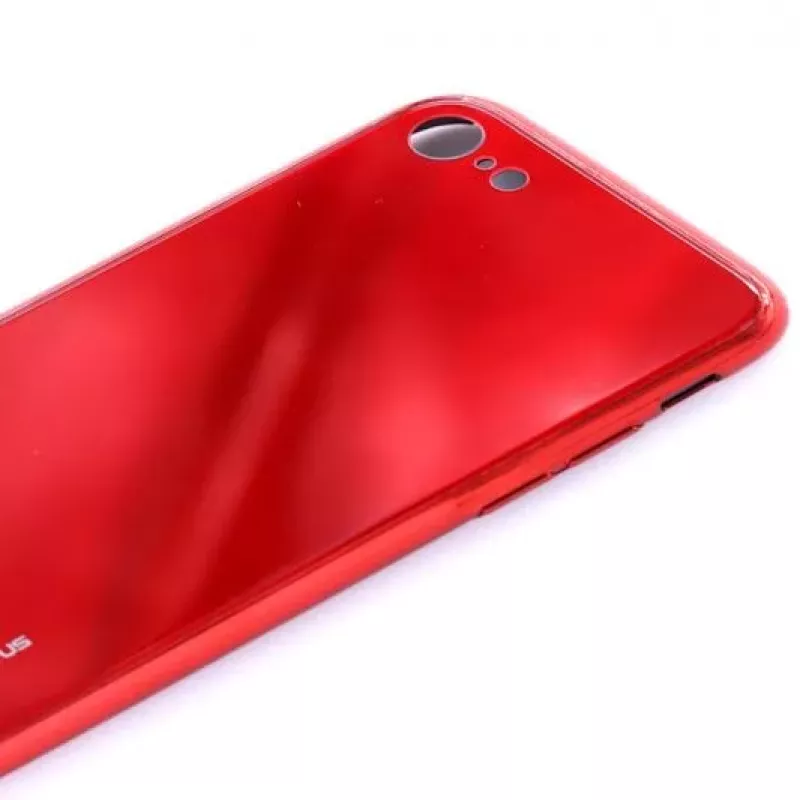 Evelatus Apple iPhone 7/8 Water Ripple Gradient Color Anti-Explosion Tempered Glass Case Gradient Red-Black