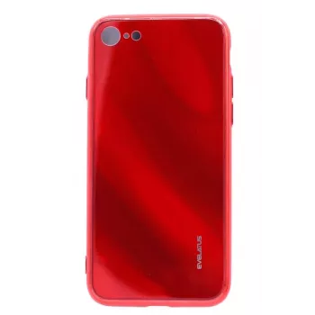 Evelatus Apple iPhone 7/8 Water Ripple Gradient Color Anti-Explosion Tempered Glass Case Gradient Red-Black