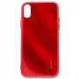 Evelatus Apple iPhone X/XS Water Ripple Full Color Electroplating Tempered Glass Case Rot