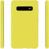 Evelatus Samsung Galaxy S10 Nano Silicone Case Soft Touch TPU Gelb