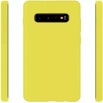 Evelatus Samsung Galaxy S10 Nano Silicone Case Soft Touch TPU Gelb