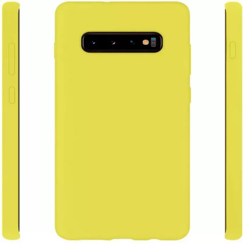 Evelatus Samsung Galaxy S10 Nano Silicone Case Soft Touch TPU Gelb