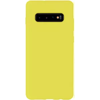 Evelatus Samsung Galaxy S10 Nano Silicone Case Soft Touch TPU Gelb