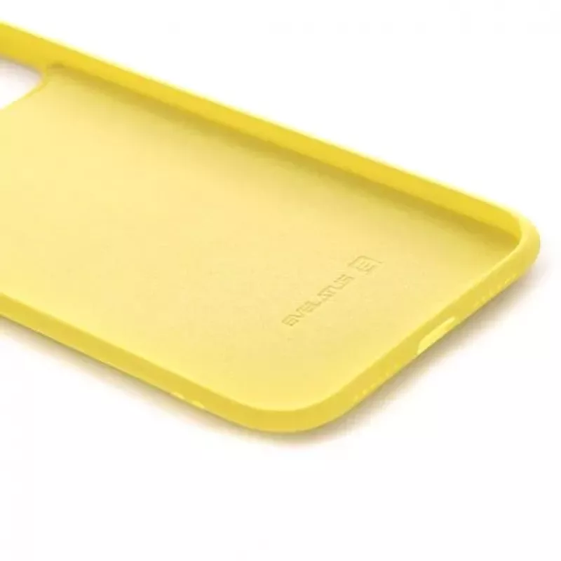 Evelatus Apple iPhone 11 Pro Max Nano Silikon Hülle Soft Touch TPU Gelb