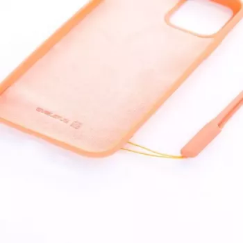 Evelatus Apple iPhone 11 Pro Soft Touch Silikonhülle mit Trageriemen Pink