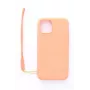 Evelatus Apple iPhone 11 Pro Soft Touch Silikonhülle mit Trageriemen Pink
