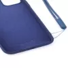 Evelatus Apple iPhone 11 Pro Soft Touch Silikonhülle mit Trageband Dunkelblau