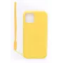 Evelatus Apple iPhone 11 Pro Soft Touch Silikonhülle mit Trageband Gelb