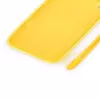 Evelatus Apple iPhone XR Soft Touch Silikonhülle mit Band Gelb
