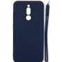 EVELATUS Xiaomi Redmi 8 Soft Touch Silikonhülle mit Trageband Dunkelblau