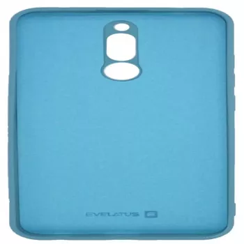Evelatus Xiaomi Redmi 8 Soft Touch Silikonhülle mit Trageband Blau