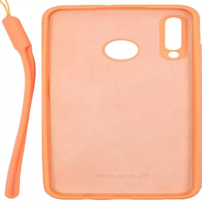 Evelatus Huawei P30 Lite Soft Touch Silikonhülle mit Trageband Pink