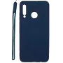 Evelatus Huawei P30 Lite Soft Touch Silikonhülle mit Handschlaufe Dunkelblau