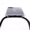 Evelatus Apple iPhone 11 Pro Max Hülle mit Band Schwarz Transparent