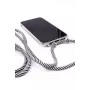 Evelatus Apple iPhone 11 Pro Max Hülle mit Band Schwarz Streifen Transparent