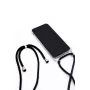 Evelatus Apple iPhone XR Hülle mit Band Schwarz Transparent