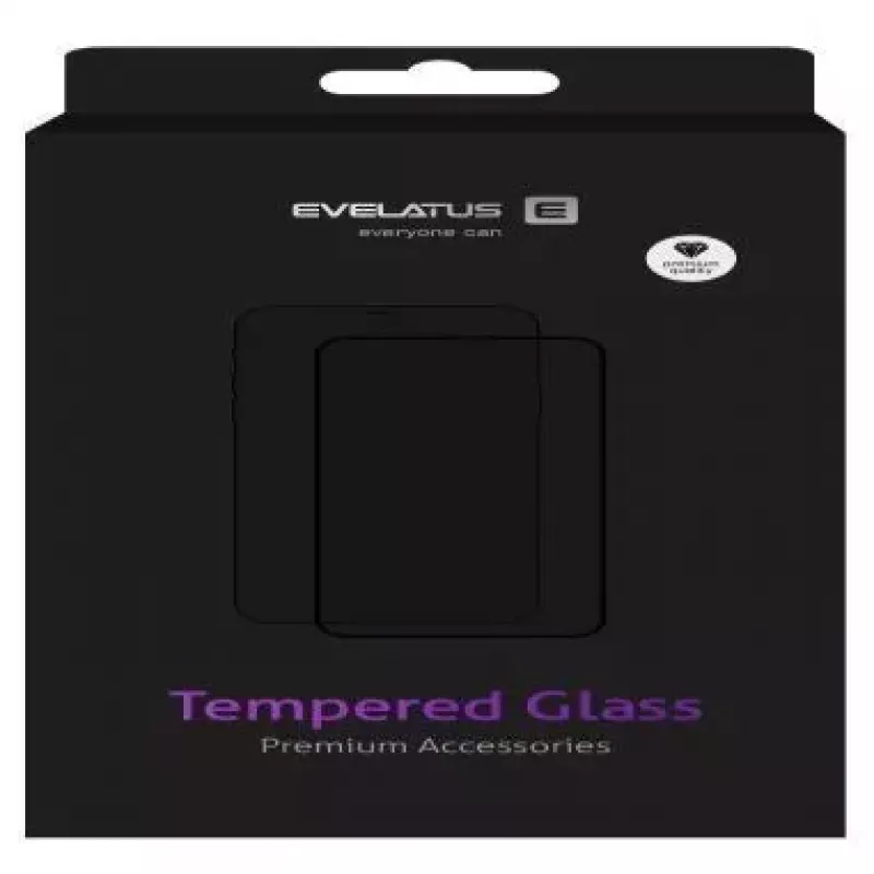 EVELATUS Samsung Galaxy Note 10 Clear Glass UV Screen Protector mit Kleber