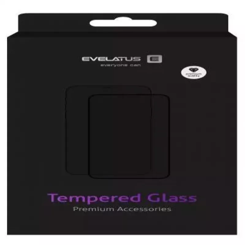 EVELATUS Huawei P Smart 2019 2.5D Full Cover Japan Glue Glass Anti-Static Screen Protector