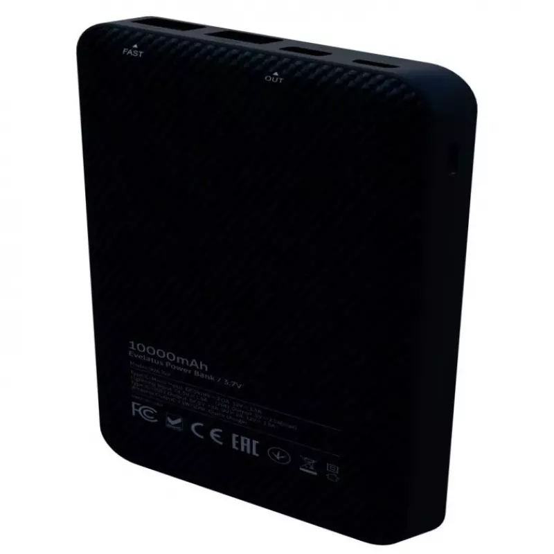 Evelatus Power Bank Wireless EPB05 10000 mAh Schwarz
