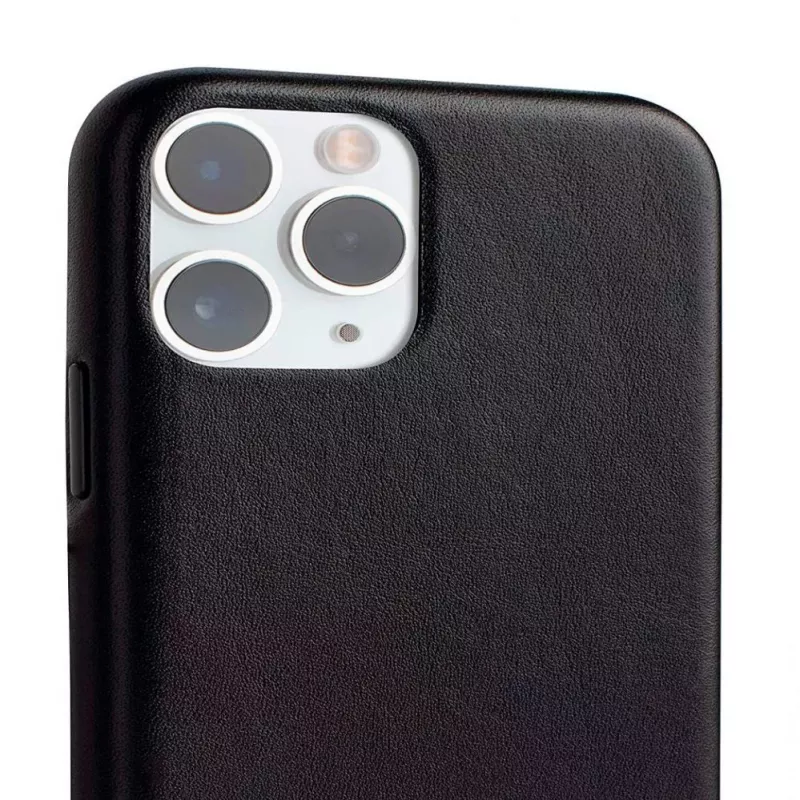 Evelatus Apple iPhone 11 Pro Max Lederhülle Schwarz