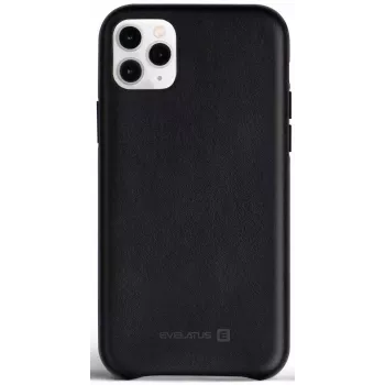 Evelatus Apple iPhone 11 Pro Max Lederhülle Schwarz
