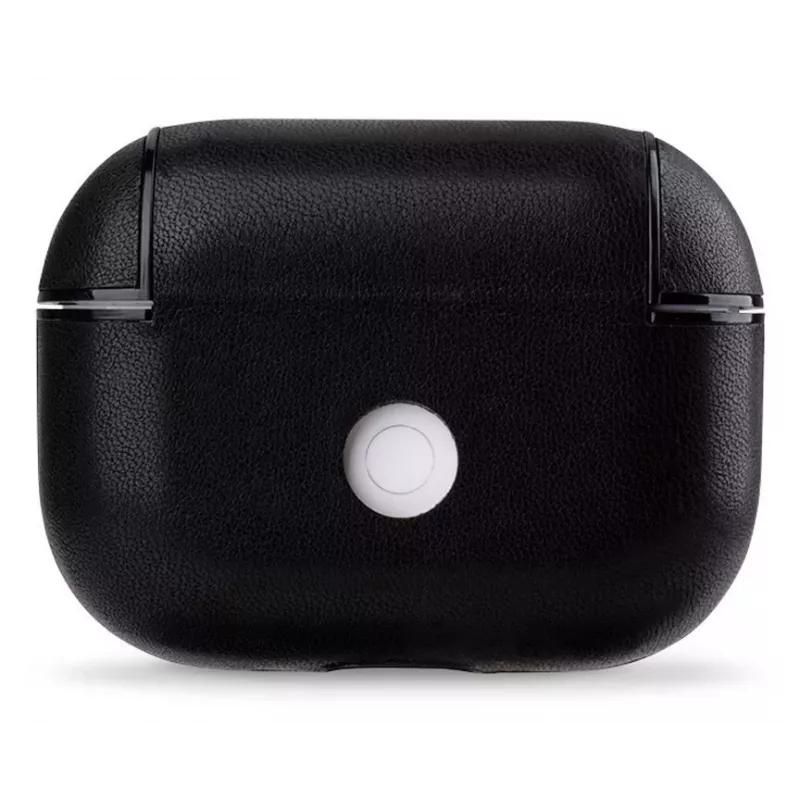 Evelatus Apple AirPods Pro Leder-Schutzhülle Schwarz