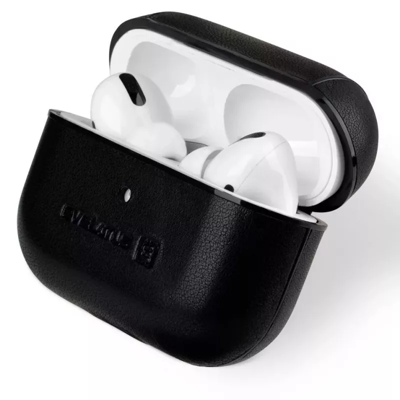 Evelatus Apple AirPods Pro Leder-Schutzhülle Schwarz